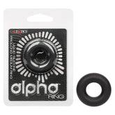 COCK RING MEDIUM BLACK ALPHA LIQUID SILICONE PROLONG