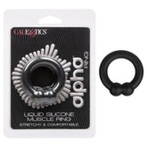 ALPHA LIQUID SILICONE MUSCLE RING - BLACK