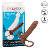THE ACCOMMODATOR DUAL PENETRATOR - BROWN 5.25"