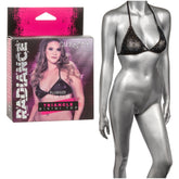 BIKINI TRIANGLE TOP BLACK PLUS SIZE RADIANCE