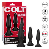 COLT SILICONE ANAL TRAINER KIT - BLACK