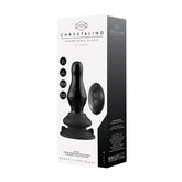 MISSY GLASS VIBE W/ SUCTION CUP & REMOTE 10X - BLACK