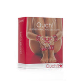 LEATHER HAND AND LEGCUFFS - RED