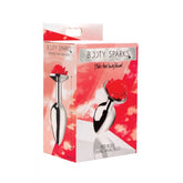 BS RED ROSE ANAL PLUG - SMALL 3"