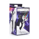 LIGHT UP MEDIUM ANAL PLUG - SILVER
