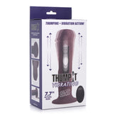 TI 7X REMOTE CONTROL VIBRATING & THUMPING DILDO DARK