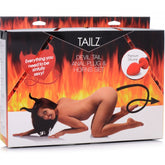 DEVIL TAIL ANAL PLUG AND HORNS SET - BLACK