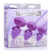 GLITTER GEM ANAL PLUG SET - PURPLE