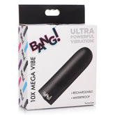 BG 10X MEGA VIBE - BLACK - RECHARGEABLE - 3.5"