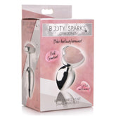 BS GEMSTONES ROSE QUARTZ HEART - SMALL ANAL PLUG