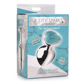 ANAL PLUG MEDIUM 2.5" TURQUOISE HEART BS GEMSTON