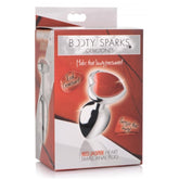 BS GEMSTONES RED JASPER HEART - SMALL ANAL PLUG