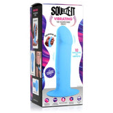 SQ VIBRATING 10X SQUEEZABLE DILDO - BLUE