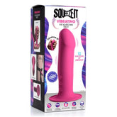 SQ VIBRATING 10X SQUEEZABLE DILDO - PINK