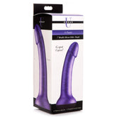 SU G-STATIC 7" METALLIC SILICONE DILDO - PURPLE