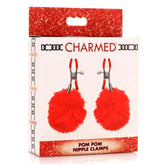 CH POM POM NIPPLE CLAMPS - RED