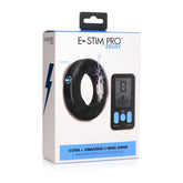 VIBRATING & E-STIM SILICONE COCK RING W/ RC 50MM