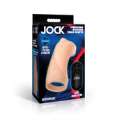 VIBRATING SILICONE PENIS SLEEVE - LIGHT