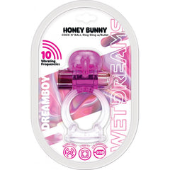 HONEY BUNNY JELLY COCK & BALL SLING BULLET MAGENTA