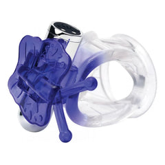 FLUTTER BUTTER JELLY COCK & BALL SLING 10X PURPLE