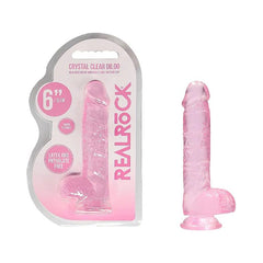 RealRock Realistic Dildo with Balls – 6" / 15 cm – Pink