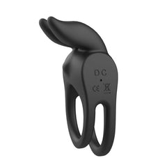 ENHANCER VIBRATING RABBIT C-COCKRING - BLACK