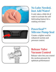PDX EXTREME WET PUSSIES SELF-LUBE PUMP SYSTEM - QUICK
