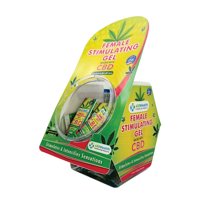 420 FEMALE STIMULANT GEL + 50PC FISH BOWL HEALTH CBD