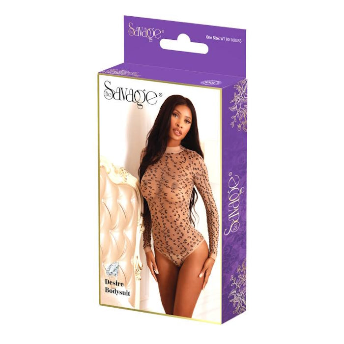 DESIRE BODYSUIT - LEOPARD