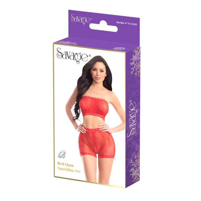 RED GLAM SPARKLING SET