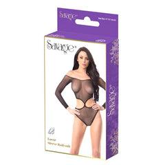 LOVER SLEEVE BODYSUIT - BLACK