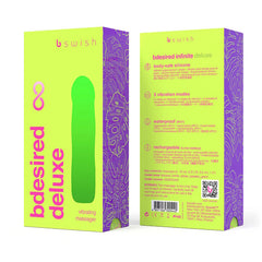 VIBE MASSAGER PARADISE GREEN BDESIRED INFINITE DELUXE