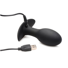 ROOSTER RUMBLER VIBRATING SILICONE ANAL PLUG - MEDIUM