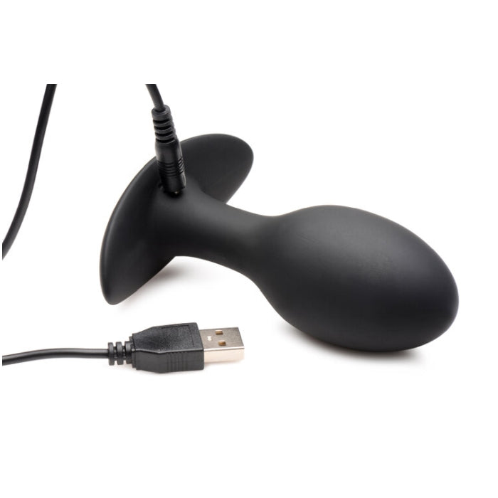 ROOSTER RUMBLER VIBRATING SILICONE ANAL PLUG - LARGE