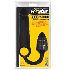 ROOSTER XXXPANDER DOUBLE TEXTURE COCKSHEATH & BUTTPLUG