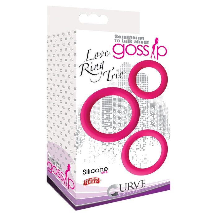GOSSIP - LOVE RING TRIO - MAGENTA