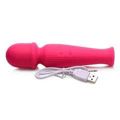 GOSSIP 10X SILICONE VIBRATING WAND - MAGENTA