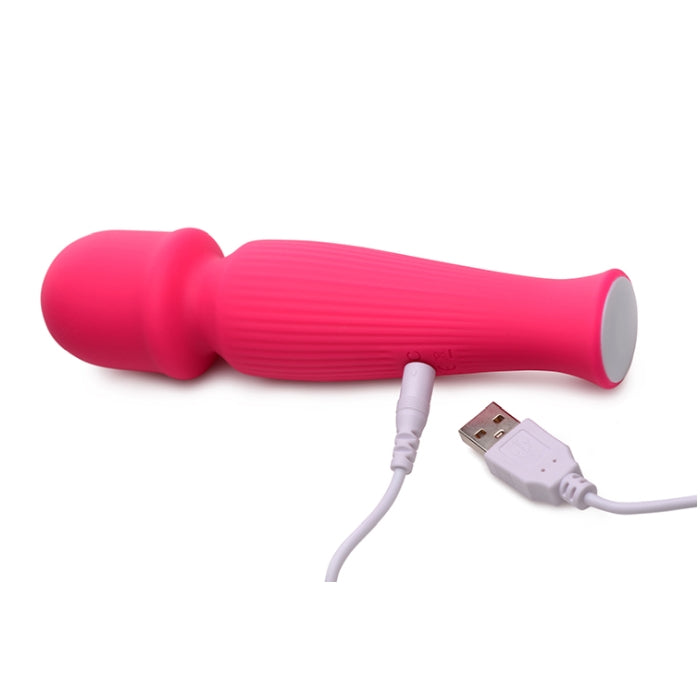GOSSIP 10X SILICONE VIBRATING WAND - MAGENTA