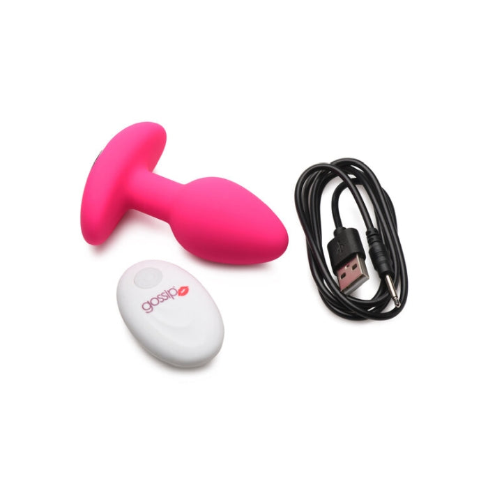 GOSSIP POP ROCKER 10 X RECHARGEABLE BUTT PLUG - MAGENT