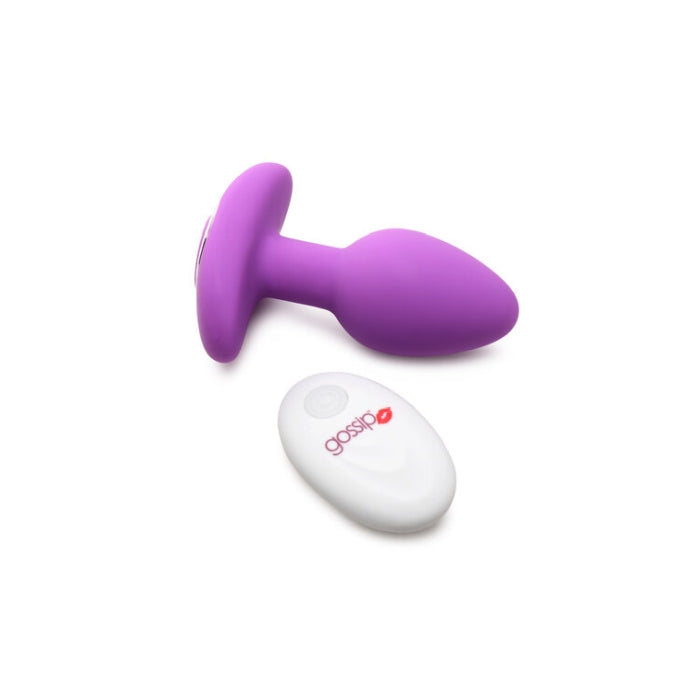 GOSSIP POP ROCKER 10 X RECHARGEABLE BUTT PLUG - VIOLET