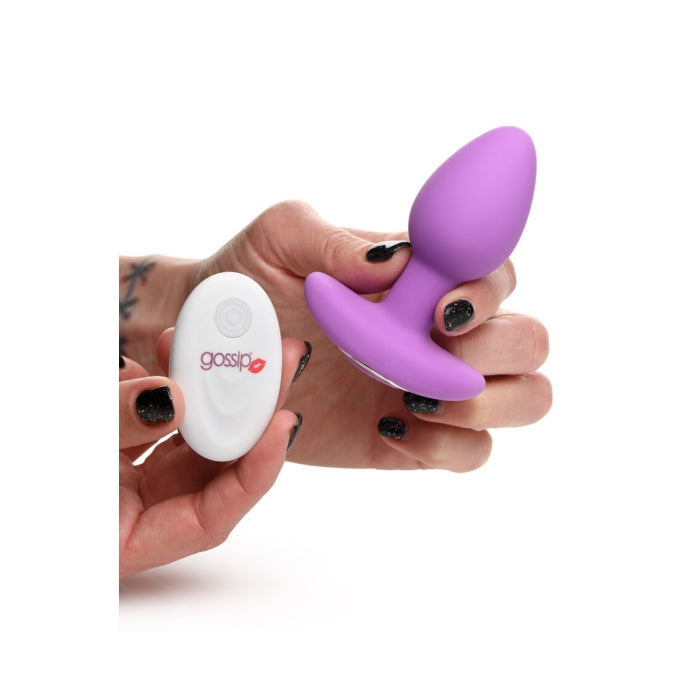 GOSSIP POP ROCKER 10 X RECHARGEABLE BUTT PLUG - VIOLET
