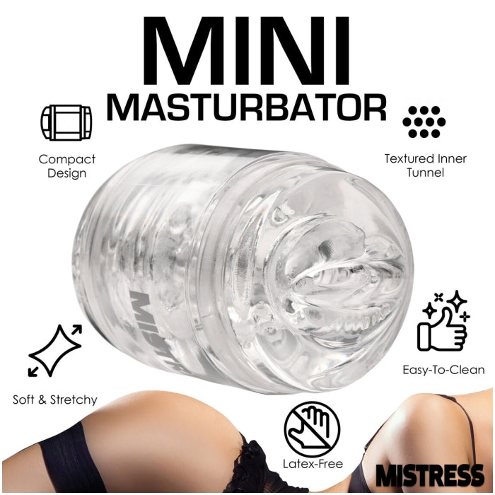 MASTURBATOR CLEAR MISTRESS DOUBLE SHOT MOUTH/PUSSY MIN