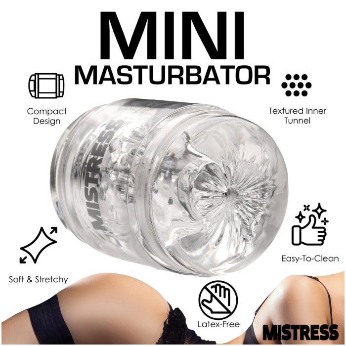 MASTURBATOR CLEAR MISTRESS DOUBLE SHOT PUSSY/ASS MINI