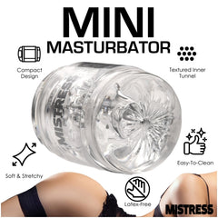 MASTURBATOR CLEAR MISTRESS DOUBLE SHOT PUSSY/ASS MINI
