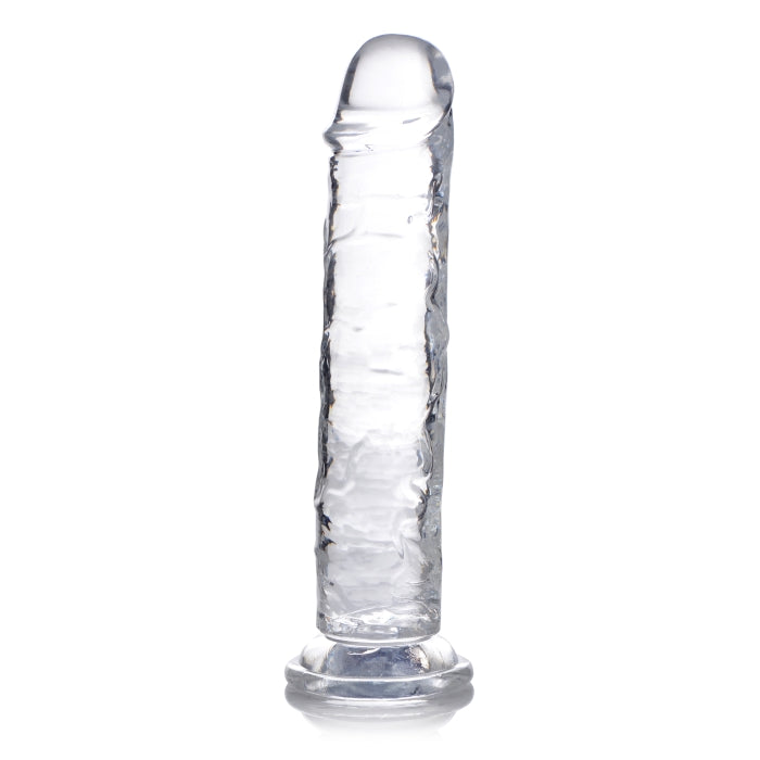 JOCK C-THRU SLIM 7" CLEAR TPE DILDO