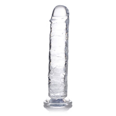 JOCK C-THRU SLIM 7" CLEAR TPE DILDO