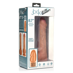 DILDO 8.7" LIGHT JOCK UNCUT DUAL DENSITY SLCNE W/ BALL
