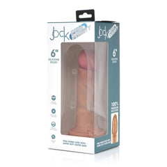 JOCK 6" DUAL DENSITY SILICONE DILDO - LIGHT