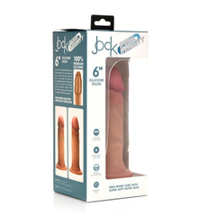 JOCK 6" DUAL DENSITY SILICONE DILDO - LIGHT