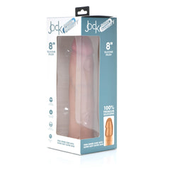 JOCK 8" DUAL DENSITY SILICONE DILDO - LIGHT